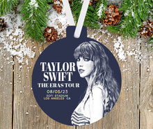 Load image into Gallery viewer, Eras Tour Custom Ornament - Add Date and Venue - Double Sided