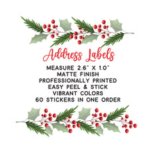 Load image into Gallery viewer, Pink Themed Christmas Address Labels