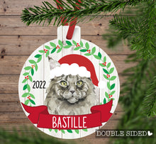 Load image into Gallery viewer, Cat Christmas Ornament (5 breeds)