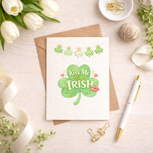 Load image into Gallery viewer, St. Patrick’s Day Clipart Bundle – Watercolor Irish PNGs &amp; Seamless Pattern Papers