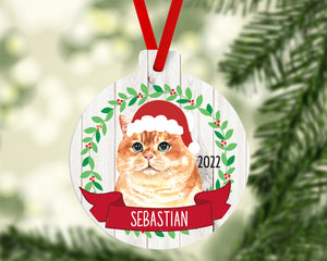 Cat Christmas Ornament (5 breeds)