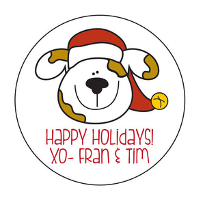 Dog Christmas Sticker