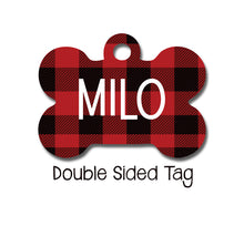 Load image into Gallery viewer, Red &amp; Black Plaid Tag