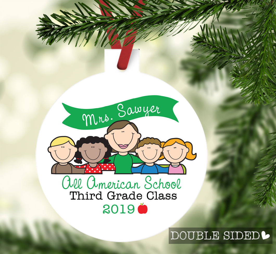 Teacher and Students Ornament